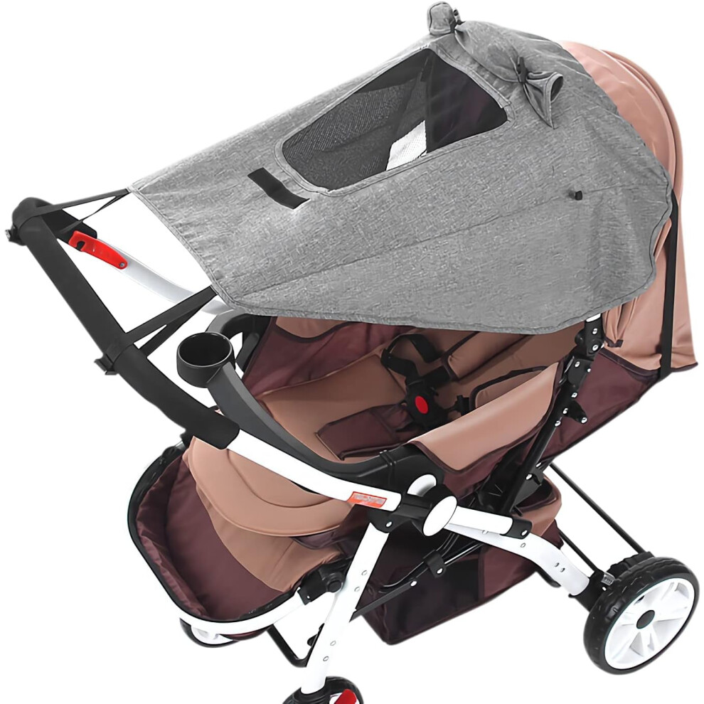 Sun Shade Cover Universal Baby Stroller Awning Upf50+ Pushchair Buggy Sun Canopy Waterproof Windproof Baby Carriage Umbrella Sun Shield Uv Protection Lifeasy