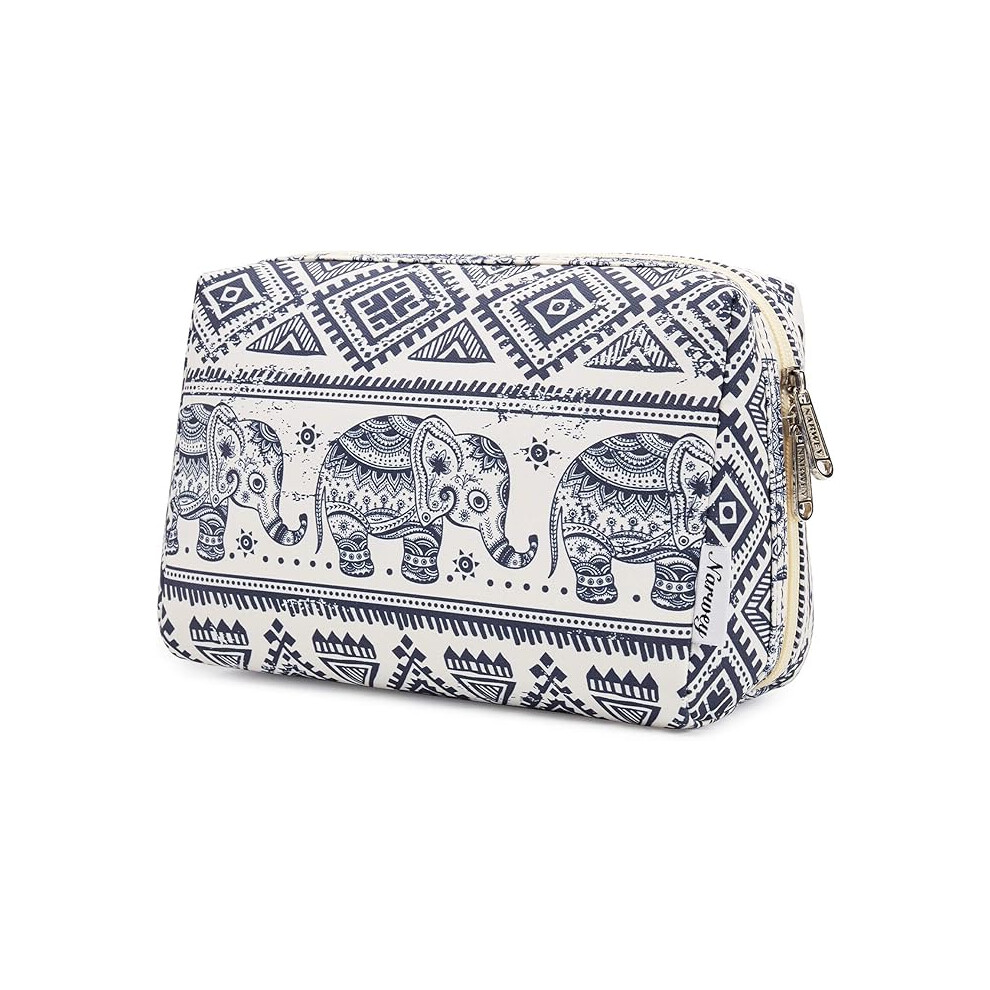 Lifeasy Large Makeup Bag Zipper Pouch Travel Cosmetic Organizer For Women (Elephant, Large)