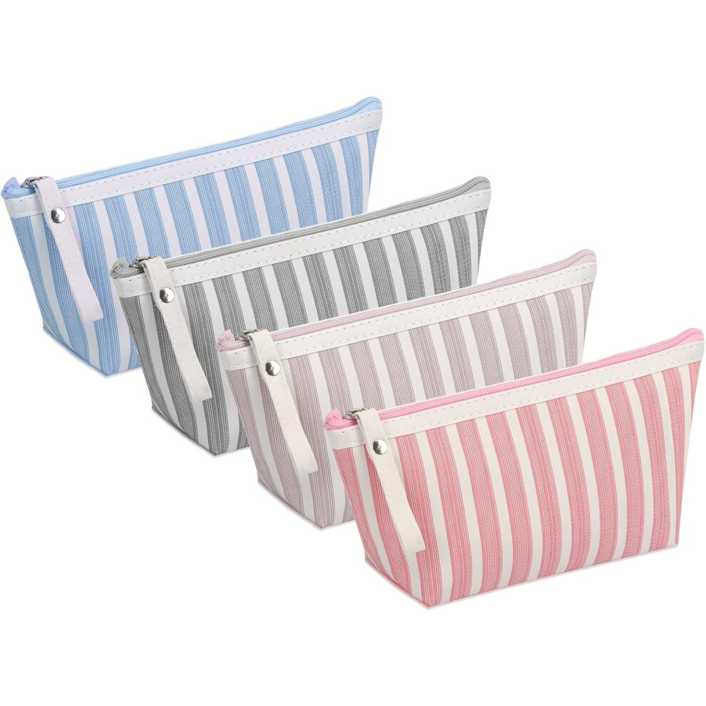 Lifeasy Cosmetic Bag, 4 Pack Waterproof Makeup Bag For Purse Travel Toiletry Bag Travel Accessories Organizer Zipper Pouch For Cosmetics Makeup Brushes Toilet
