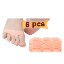 Cuscinetti metatarsali, cuscinetti in gel per i piedi (6 pezzi) Nuovo materiale, cuscinetto in gel per i piedi, traspirante e confortevole, allevia il