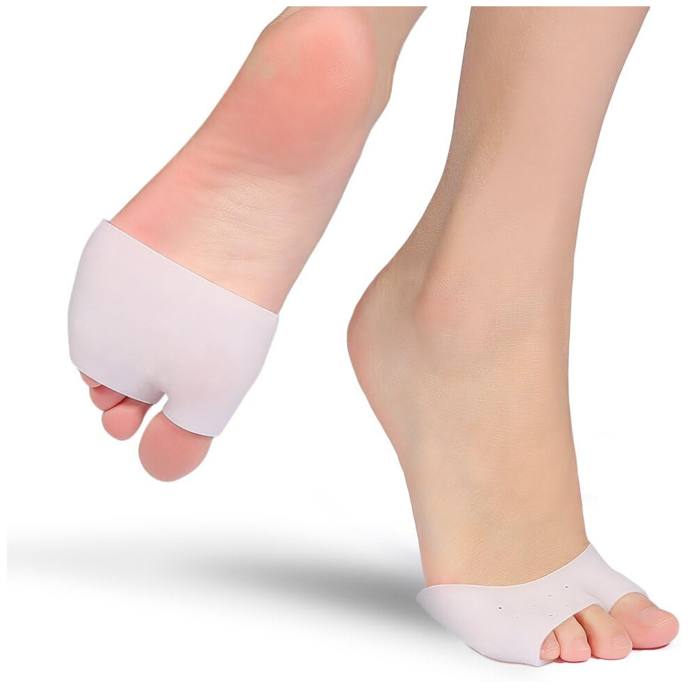 Lifeasy Metatarsal Pads, Gel Foot Pad For Mortons Neuroma, Callus And Blister, Mid-Length Sleeves, Support Metatarsalgia, Morton's Neuroma, Arthritis