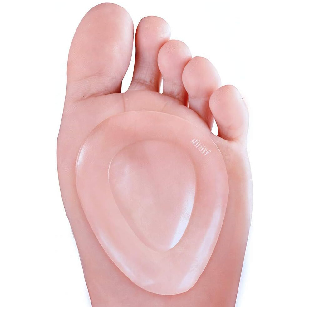 Non-Slip Shoes Transparency Cushions Silicone Gel Metatarsal Forefoot Pad High Heel Insoles for Mortons Neuroma, Relieve Forefoot Pain-5 Pairs-image-OPC-PG5TWZF-NEW