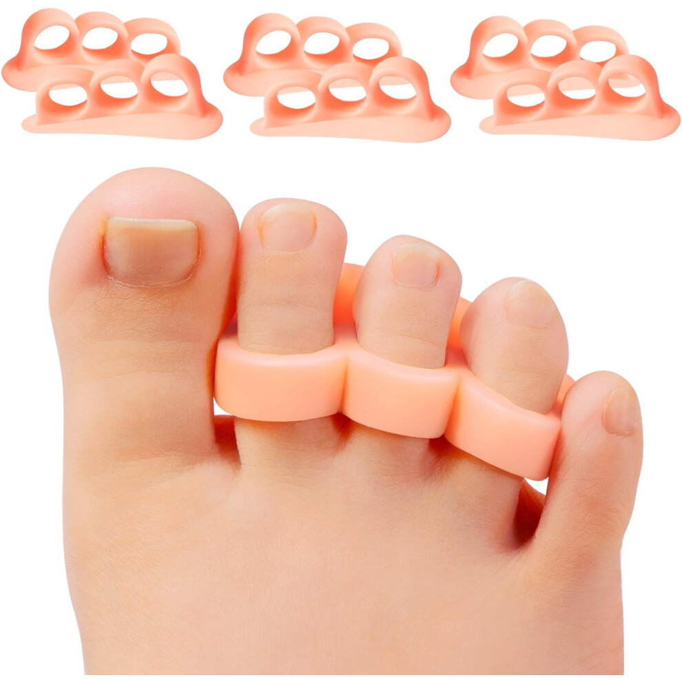 Lifeasy 6 Packs Toe Spreader, Toe Straightener Bunions, Hammer Toe, Overlap Toe, Claw Toe, Reduce Foot Pain