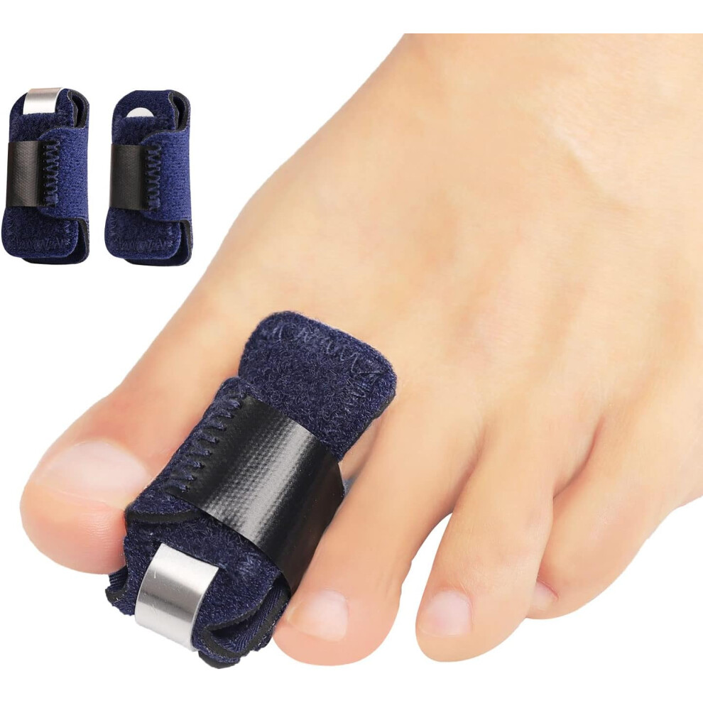 Lifeasy Toe Splint, Toe Corrector Brace, Toe Straightener For Hammer Toe, Crooked Toe, Mallet Toe, Bent Toe, Claw Toe, Broken Toe Support, 1 Pair