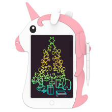 Unicorno Tablet LCD Writing Board per bambini 8.5 pollici cancellabile colorato tavolo da disegno con penna schermo LCD per pittura giocattolo educati