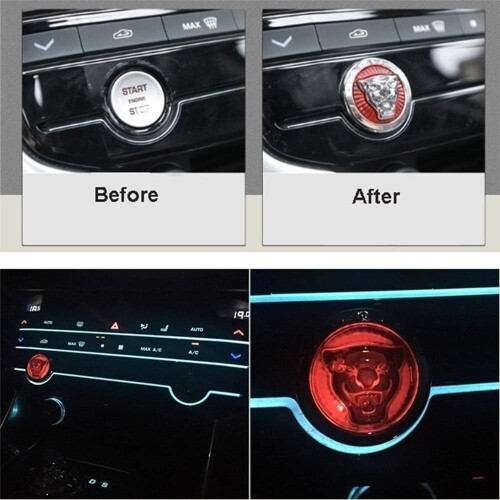Keyless Car Engine Start Stop Button Cover Shell For Jaguar XF XE XJ E-PACE F-PACE 2
