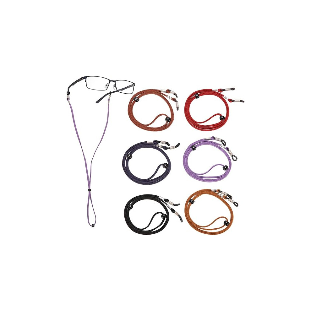 Lifeasy 6 Pcs Glasses Cords Men's Glasses Cord Women's Glasses String Glasses Strap Eyeglasses Strap Eyeglasses Chain Glasses Cord Adjustable Glasses Cord Uni