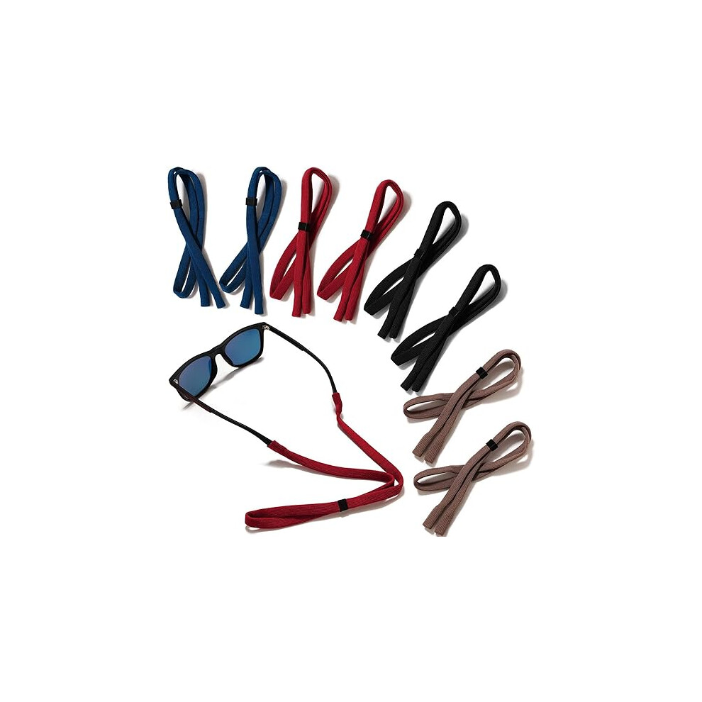 Lifeasy Glasses Strap For Sports Glasses 8 Pieces Sports Rope Sunglasses Retainer Cord Glasses Sports Male Female Sports Glasses Cords For Sunglasses Fits