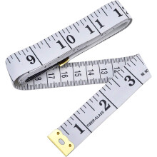 Mètre ruban double face pour couture, tour de poitrine, tour de taille, 150 cm, blanc