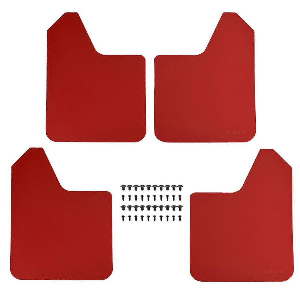 (4Pcs-Set ) Mud Flaps Mudflaps Splash Guards Mudguards Fender Flares For Subaru Impreza Wrx Sti Xv Brz Scion Fr-S Forester Sf Sg Sh Sj Sk Xt Red 5014561752136