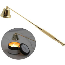 Apagador de velas de acero inoxidable, kit de herramientas para apagar velas largas, apagamechas, campana para apagar velas, extintor de velas de acer