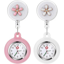Orologio con spilla da infermiera, 2 orologi da donna appesi, orologi da tasca al quarzo, regalo per dottori e infermieri