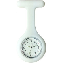 Reloj de enfermera, broche de silicona con alfiler/clip, brilla en la oscuridad, dise?o de control de infecciones, atenci?n m?dica, enfermera, m?dico,