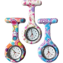3 pezzi fiori orologio in silicone infermiere dottore paramedico tunica spilla FOB orologio medico, set di 3