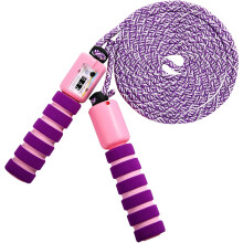Children's Skipping Rope（Purple）,Toddler Girl's Counter Jump Rope,Adjustable Built-in Counter and Soft Handle for Fitness School Play or Activity