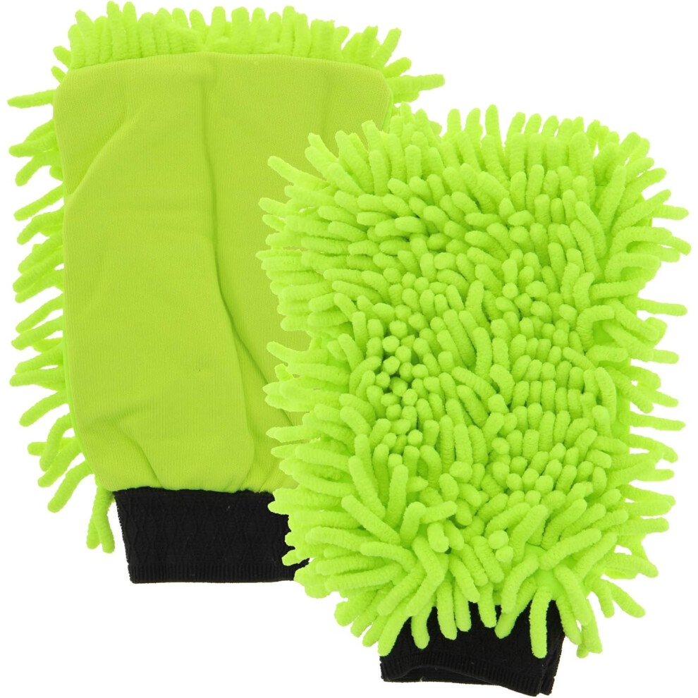 2 gants de nettoyage de voiture gants de lavage de voiture double face plus chiffon épaississant produits de nettoyage de voiture