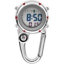 Bussola Moschettone Donna Uomo Orologio Multifunzionale Quadrante Portatile Orologio Al Quarzo Orologi Da Tasca 1/2 Pezzo