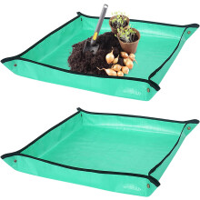 2 stücke Wasserdichte Gartenarbeit Matte Faltbare Blume Pflanzung Matte 68x68 cm Topfpflanzen Werkzeuge Pflanze Topf Semi Gemüse Indoor Outdoor