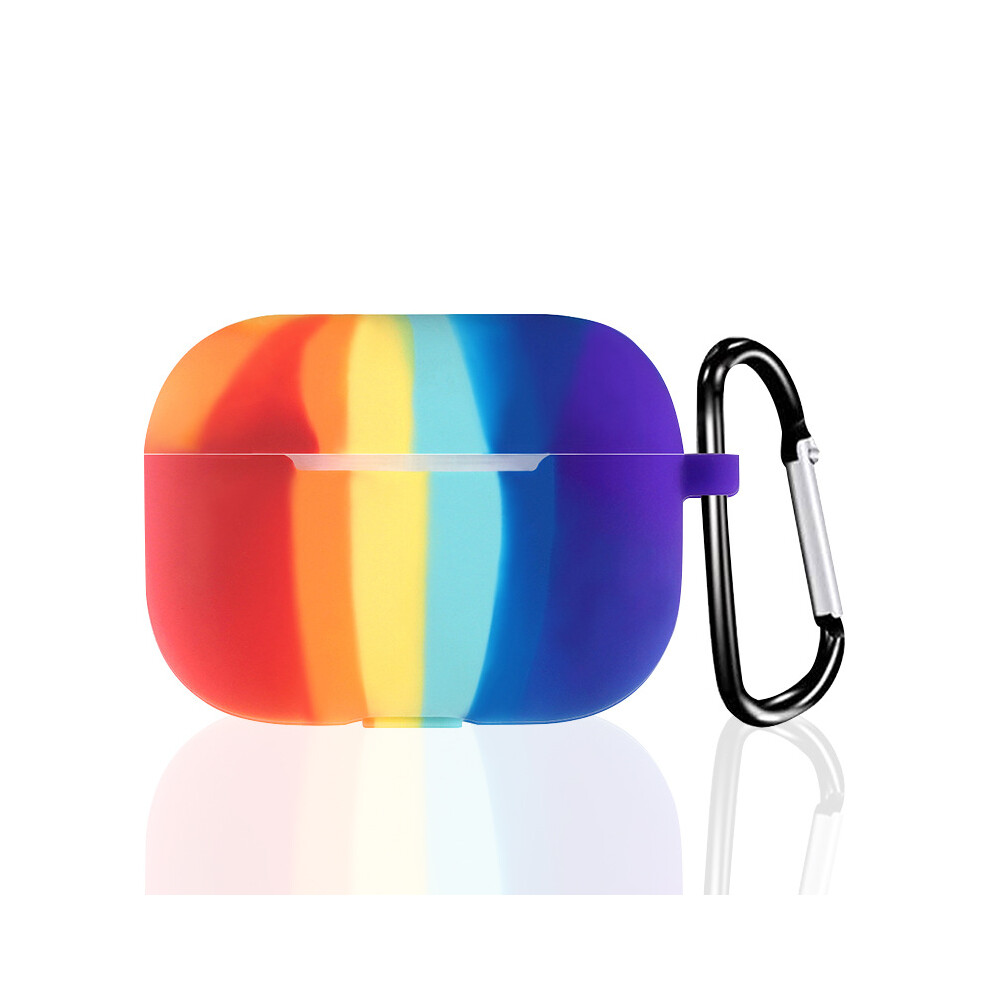 Rainbow - Protective Case Compatible With Airpods 3 [Rainbow Silicone Case] [With Snap-On Shockproof]. 9469042693341
