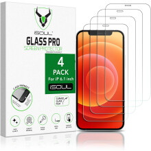 Screen Protector for iPhone 12/12 Pro 6.1 Inch, Tempered Glass HD Film [Case Friendly & Ultra HD iPhone 12 Screen Protector] 4-Pack