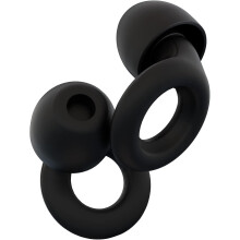 Nero - Tappi per le orecchie per dormire - Protezione acustica riutilizzabile in silicone morbido e flessibile con 2 paia di tappi per le orecchie - O