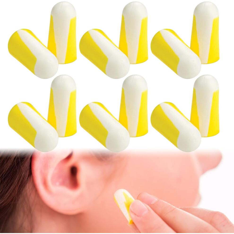 6 Pairs. Earplugs, Earplugs For Sleep, Soft Foam Earplugs, Noise Canceling Earplugs For Sleep, Study, Work, Travel, Construction 9469042694331