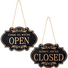 1 open and closed signs, 30x20cm double sided Open and closed signs for commercial doors restaurants clubs cafes hotels