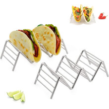 2 stainless steel tortilla racks, stainless steel tortilla utensils for cooking and storing tortillas, breads and pancakes. Ideal for daily storage.