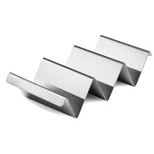 (2 pieces) Tortilla Holder, Stainless Steel Tortilla Holder, Corrugated Tortilla Holder with Handle for Sandwiches, Rolls, Hot Dogs and Pancakes in th
