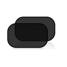 Parasol de verano para ventana de coche para beb?, con protecci?n solar, adsorci?n electrost?tica, malla negra, protector solar lateral para coche, 50
