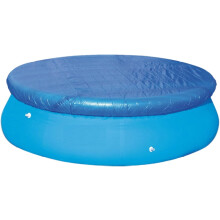 Round Swimming Pool Cover, Diameter 244cm / 8ft Inflatable Swimming Pool Easy to Install Non-slip Zipped Handle Track Cover Swimming Pool Frame and In
