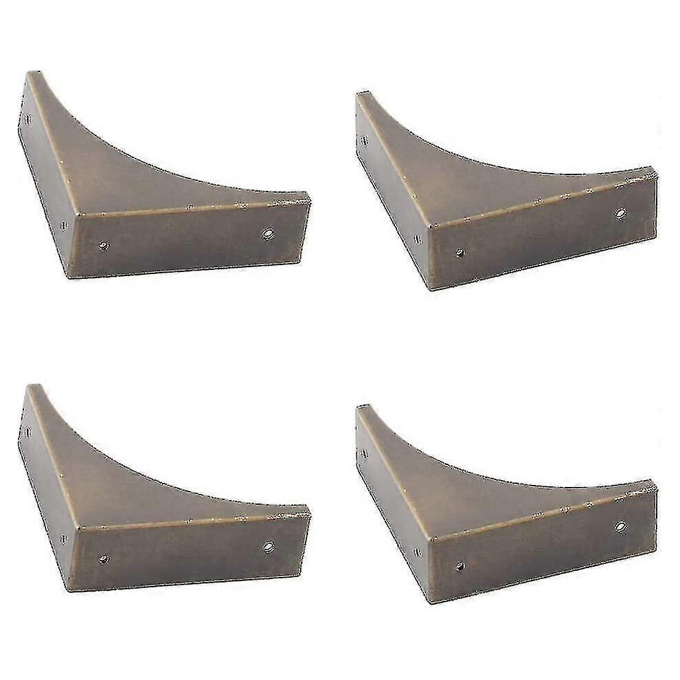 (As Show, One Size) 4Pcs Metal Corner Guard For Furniture, Antique Bronze Edge Guard Bracket, Edge Guard, Metal Corner Guard For Furniture 5062994712197