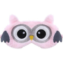 M?scara para dormir con forma de animal para mujer, ni?a y ni?o, de felpa de seda, 3D, mullida, antifaz para dormir, bonita m?scara para dormir, para