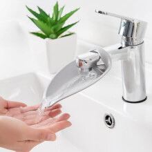 Prolunga per rubinetto in silicone, prolunga per rubinetto per bambini, prolunga per la sicurezza del bagno, grigia, prolunga per impieghi gravosi