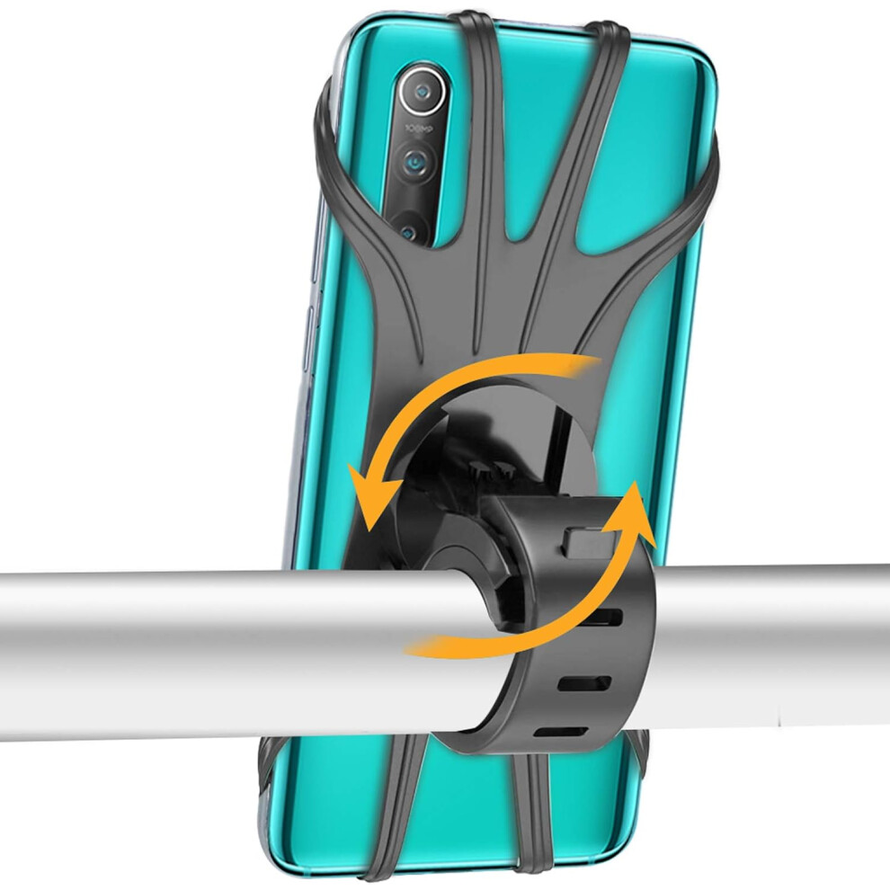 Universal Bike & Motorcycle Phone Holder 360 Rotatable Motorcycle Phone Holder Bike Phone Holder Compatible With 4.0-6.5 Inch Smartphone For Iphone 1 9469042699855