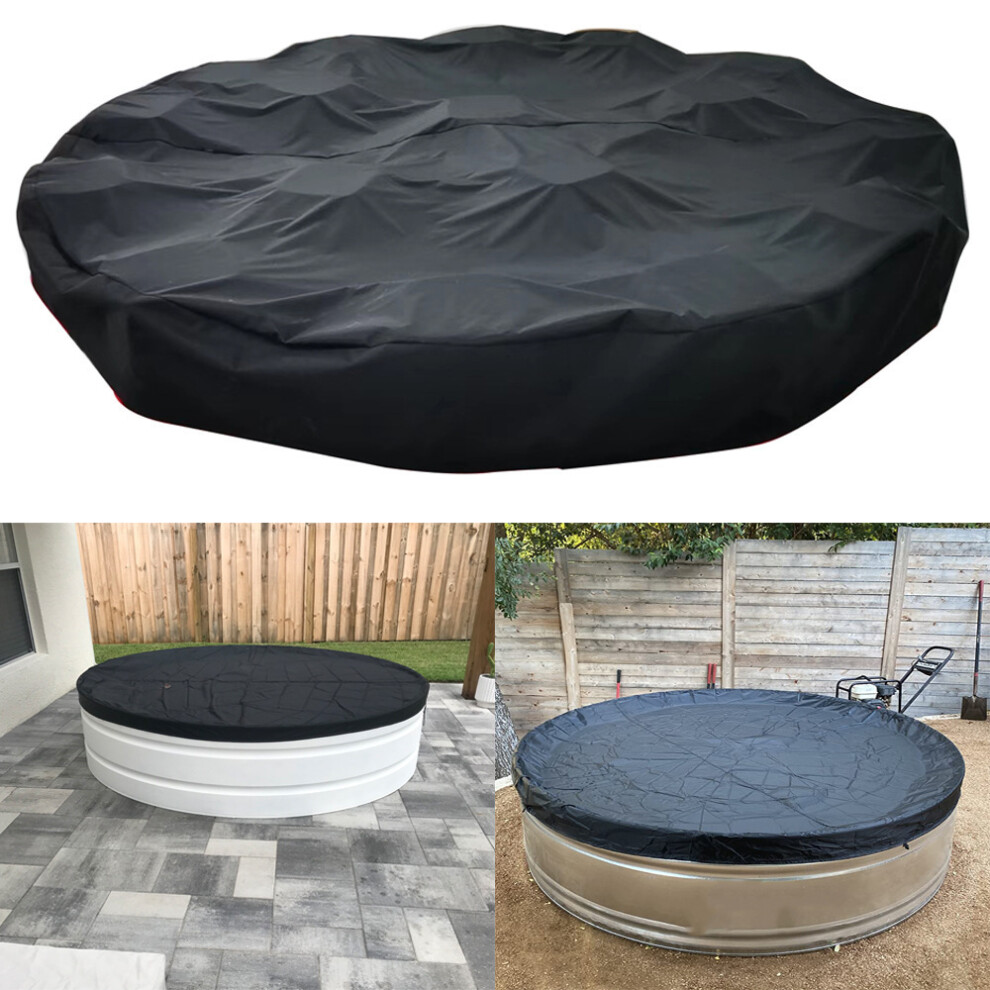 Bâche d'hivernage ronde pour piscine 200g/m² taille ø 305cm noire