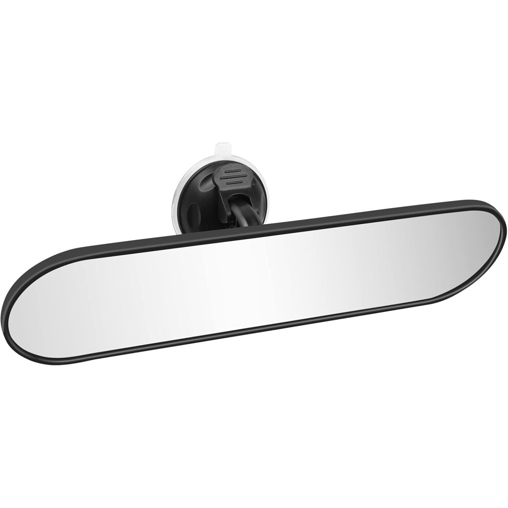 Car Rearview Mirror, Universal Car Interior Rearview Mirror With Suction Cup, Wide Angle Rear View Mirror Auto Interior Car Anti-Glare Rear View Mirro 9113374505796