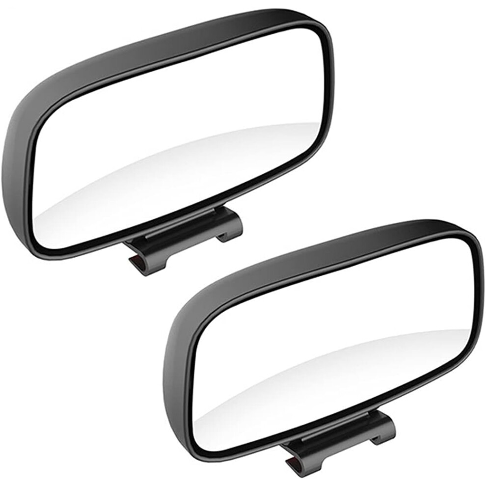 Rétroviseur d'angle mort, rétroviseur d'angle mort de voiture grand angle 360 rétroviseur réglable 2 pièces