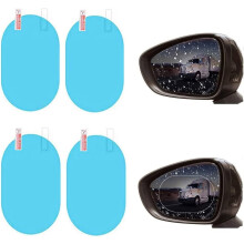 Pel?cula para espejo retrovisor de coche, 4 unidades, impermeable, antivaho, protector antivaho para ver el espejo exterior con claridad en d?as lluvi