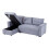 Living And Home 3-Seater Upholstered Corner Sofa Bed with Storage 5