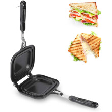 Piastra per sandwich bifacciale Padella multifunzione Tostapane Piastra per colazione Teglia antiaderente