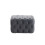 Living And Home Grey Velvet Buttoned Tufted Footstool 62cm x 62cm x 40cm 4