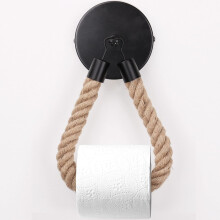 Vintage toilet paper holder Black