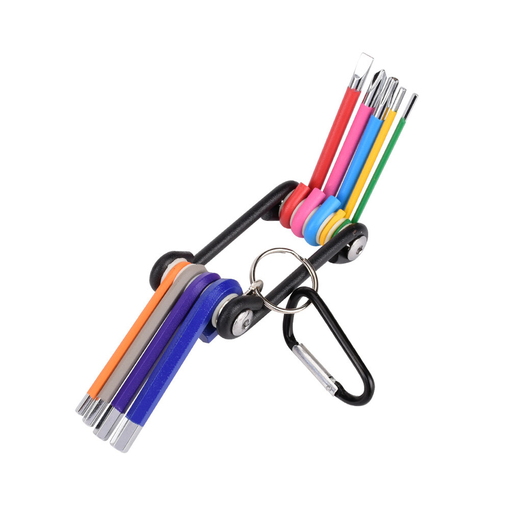 Photos - Other Hand Tools 9 Piece Set Multicolor Hex Key Set Screwdriver Allen Wrench Ball Hex Head Color Coded Professional Allen Wrench Set with Sto