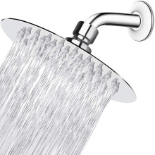 6" high pressure rain shower head - 304 stainless steel round shower head - for a comfortable showering experience even at low water flow rates