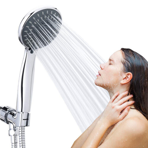 Cabezal de ducha multifuncional Ducha de ba?o universal Ducha de mano Cromada Funci?n de 5 modos 2