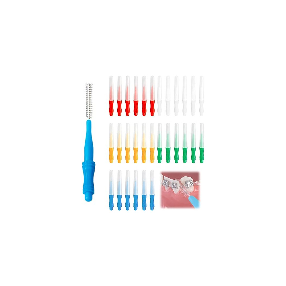 Lifeasy 30 Interdental Brushes, Interdental Cleaning Brush, Teeth Care, Interdental Cleaning, Interdental Cleaning Brush, Oral Care, Oral Cleaner