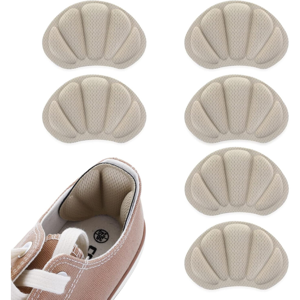 Lifeasy 3 Pairs Heel Grips With Strong Sticky Backing, Shoes Pads Sticker Heel Cushion Pads Shoe Liner Inserts For Loose Shoes Anti Blister Comfort Insole Hee