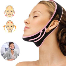 Correa adelgazante facial, cintur?n adelgazante para levantamiento facial, correa para el ment?n en forma de V para levantamiento de mejillas, reducto