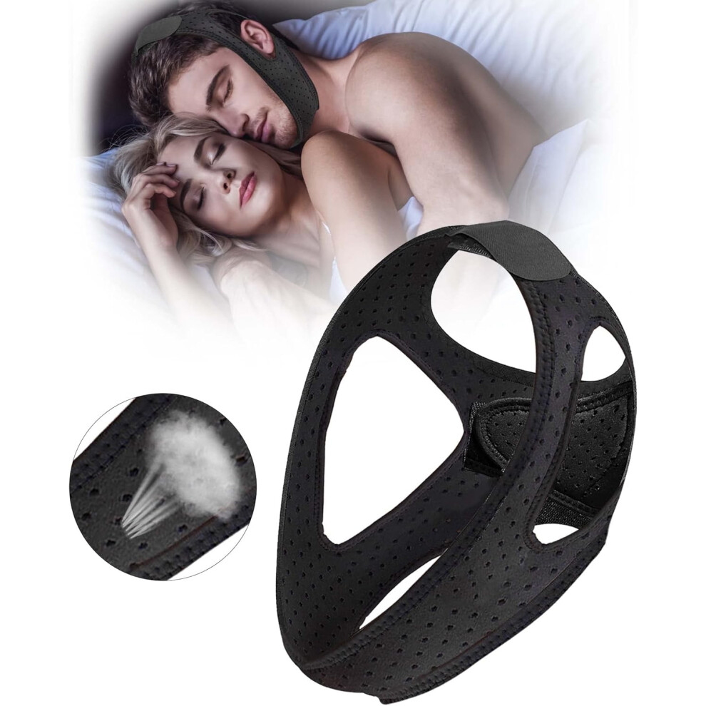 Lifeasy Chin Strap For Snoring,Snoring Solution Effective Anti Snore Device,Adjustable And Breathable For Uninterrupted Sleep